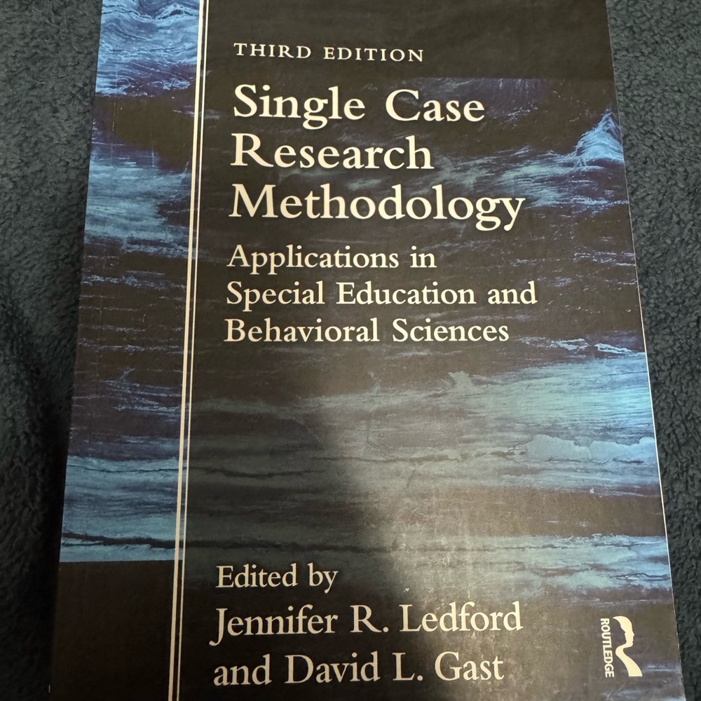 Single Case Research Methodology Book